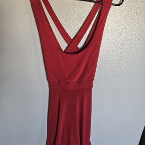 Red Sleeveless Dress